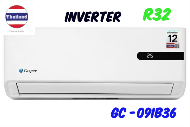 Điều hòa Casper 1 chiều Inverter 9.000BTU GC-09IB36